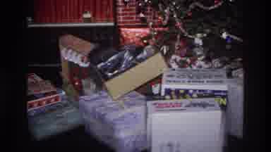 Washington DC USA (1975): A Lot Of Gifts Under The Christmas Tree And A Purple
