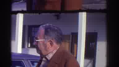 Bern Switzerland (1976): Hill City Busy People Man Brown Suit Large Buildings