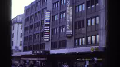 Bern Switzerland (1976): Downtown Hotel Casino Cinema In A Brown Six Story