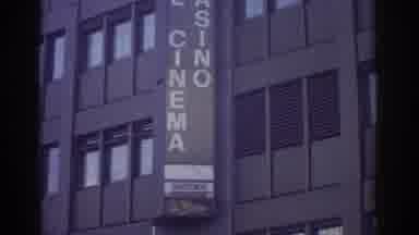 Bern Switzerland (1976): Cinema Sign Movie Theater Building