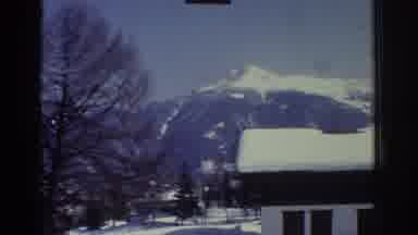Bern Switzerland (1976): Sweeping Winter View Of Snow Covered Mountain Top Cabins