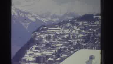 Bern Switzerland (1976): Breathtaking View From A Cozy Log Cabin Located In A