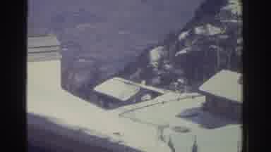 Bern Switzerland (1976): Birds Eye View Atop A Snow Covered Roof That Over Looks
