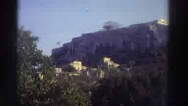 Greece (1976): Old Building Overlooking Water