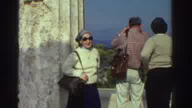 Greece (1976): Old Home Video Family At Acropolis In Greece
