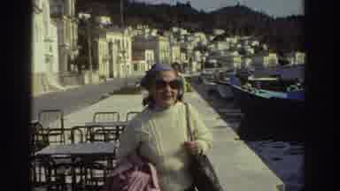 Greece (1976): People In Front Of Store In Joining The Nature Sunny