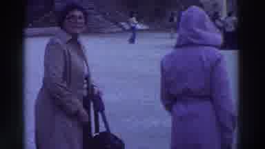 GREECE-1976: Tourists Visiting Ancient Amphitheater in 1970s