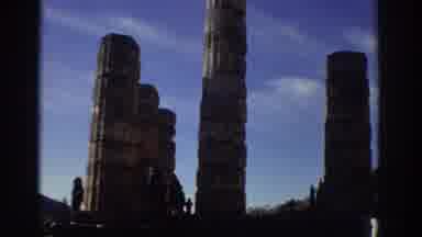 GREECE-1976: Touring Ancient Stone Columns