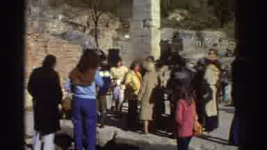 Greece (1976): Crowds Gather To See The Smokey Ruins