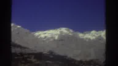 Greece (1976): Snow-Capped Mountain View During A Car Ride To A Historic Village
