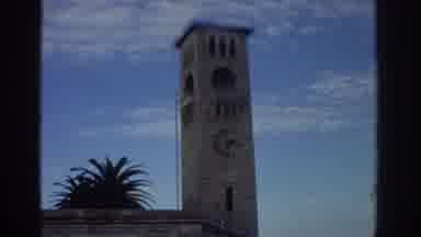 Greece (1976): Clock Tower By The Sea At The Port Of A Small Village