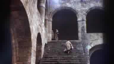 GREECE-1976: Marching Band And Stone Stairs To Archway