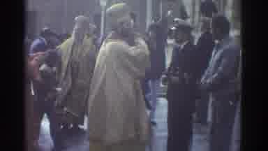 GREECE-1976: Religious Ceremony With Clergy And Crowd At Landmark