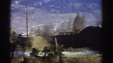 GREECE-1976: A Panoramic View Of A Rolling Cold Winter Mountain Range