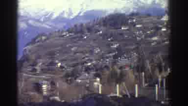 GREECE-1976: Beautiful Snow-Capped Mountains Near Stunning Rural Landscape
