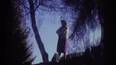 Greece (1976): Two Old Ladies In A Forest Landscape On Opposite Sides Looking For