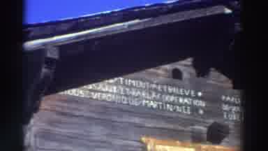GREECE-1976: Wooden Building With French Inscription And Apartment Complex