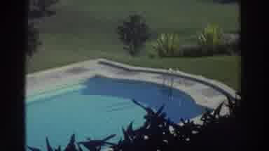 GREECE-1976: Looking At A Yard With An Olympic Pool With Clean Water