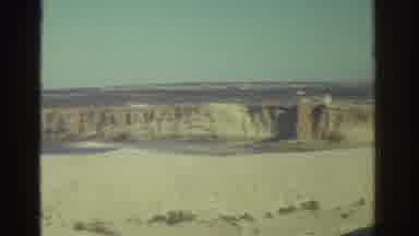 GREECE-1976: Archival Footage Of Exterior Castle And Panning On Surrounding