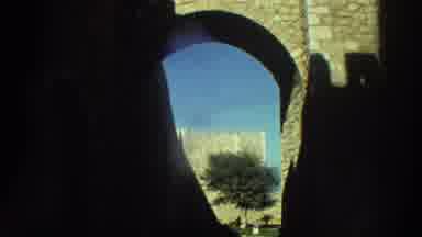 GREECE-1976: Color Film Of Castles And Courtyard On Sunny Day
