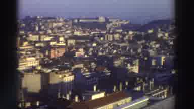 Greece (1976): Birds Eye View Video Of Buildings Outside In A City