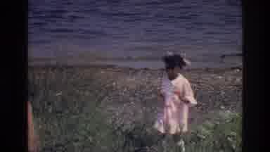 Harlem New York USA (1976): Little Boy Girl Playing Running Grass Bushes Ground