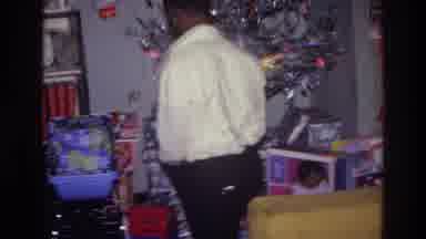 Harlem New York USA (1976): Back View Of Afro America Man Standing In Front Of