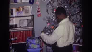 Harlem New York USA (1976): Christmas Holidays With The Family Opening Gifts