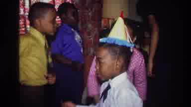 Harlem New York USA (1976): African American Children Enjoying A Birthday Party