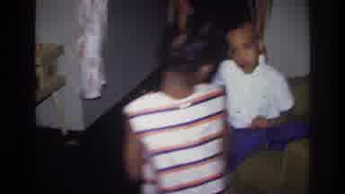 Harlem New York USA (1976): Three Children Played The House
