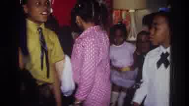 Harlem New York USA (1976): Black Family Party For Their Young Child Who Just