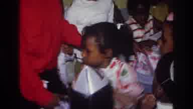 Harlem New York USA (1976): Group Of Children At A Party With Some Of Them Wearing