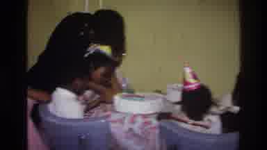 Harlem New York USA (1976): Kids Having Fun At A Birthday Party
