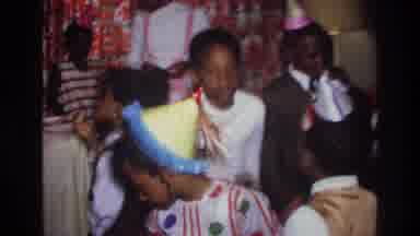 HARLEM NEW YORK USA-1976: Children Dancing at a Birthday Party