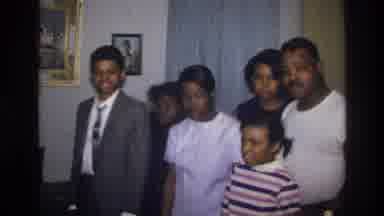 Harlem New York USA (1976): Family Gathering, Family In Living Room Together