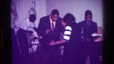 Harlem New York USA (1976): Dancing Man And Women Celebrating