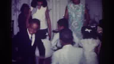 Harlem New York USA (1976): Children In Formal Attire And Adults Dancing At Home