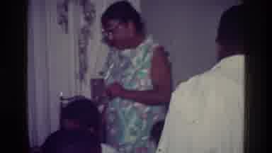 Harlem New York USA (1976): African American Family Dancing In The Living Room