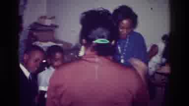 Harlem New York USA (1976): Cheerful Family Dancing In The Living Room Of Their