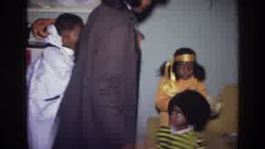 Harlem New York USA (1976): Children Dressed In Costumes Preparing To Go
