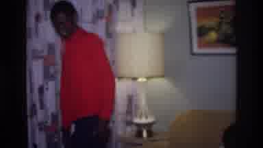 Harlem New York USA (1976): Home Video Walking Through Room Laughing
