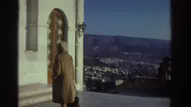 Tel Aviv Israel (1976): Couple Visiting Church High On A Hill With The City At