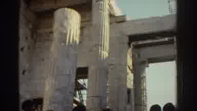 Tel Aviv Israel (1976): A Crowd Of People Walking Past A Historical Looking