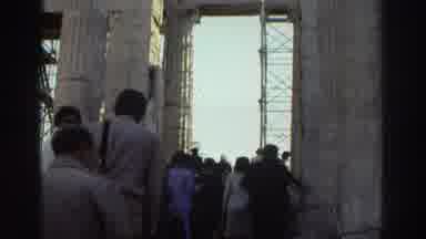 Tel Aviv Israel (1976): Ruins Tourists Old Walking Cloudy Rubble Homevideo Explore