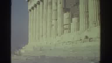 Tel Aviv Israel (1976): People Walking Exploring Ancient Greek Stone Pillars