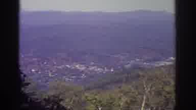 Watkins Glen New York USA (1976): Beautiful Skyline In Nature Showing Mountains
