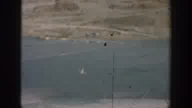 California USA (1937): Artificial Lake People Visiting Dam