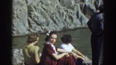 California USA (1937): The People Are Enjoy In The Falls And Bath In The Falls