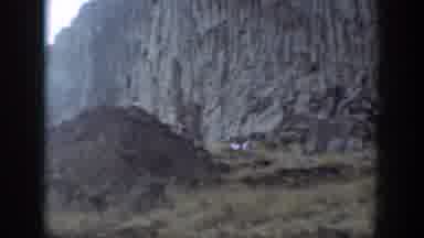California USA (1937): Camera Scoping The Side Of Green Mountain Sides