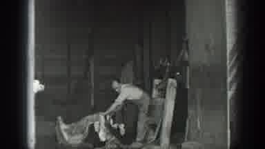 California USA (1937): Men Pushing And Pulling, Men Opening A Screw On A Fire